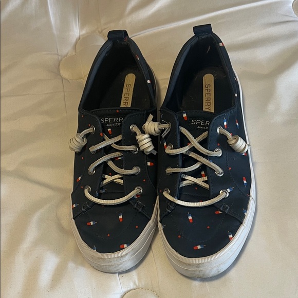 Sperry' Navy Sneakers with Popsicle Partnership - Picture 1 of 5